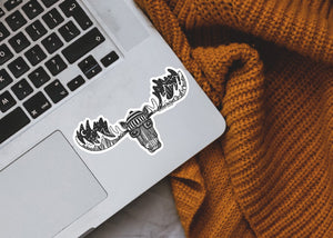 Moose Sticker - Mountain Mornings - Sticker