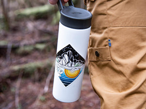 Mountain and Ocean Sticker - Mountain Mornings - Sticker