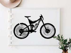 Mountain Bike Print - Mountain Mornings - Prints