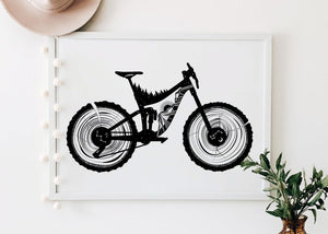 Mountain Bike Print - Mountain Mornings - Prints