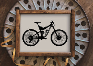 Mountain Bike Print - Mountain Mornings - Prints