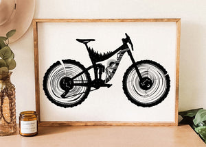 Mountain Bike Print - Mountain Mornings - Prints