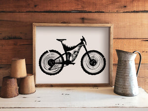 Mountain Bike Print - Mountain Mornings - Prints