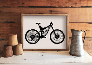 Mountain Bike Print - Mountain Mornings - Prints