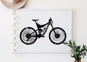 Mountain Bike Print - Mountain Mornings - Prints