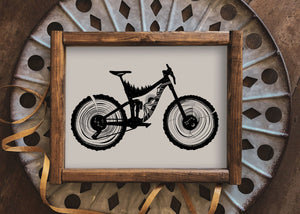 Mountain Bike Print - Mountain Mornings - Prints