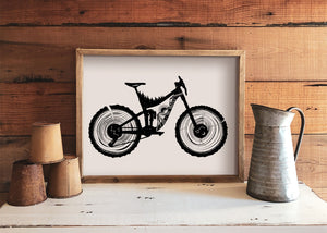 Mountain Bike Print - Mountain Mornings - Prints