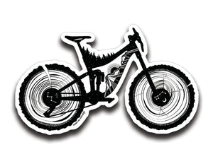 Mountain Bike Sticker - Mountain Mornings - Sticker