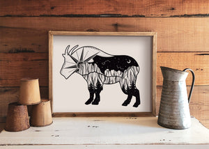 Mountain Goat Print - Mountain Mornings - Prints