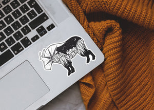 Mountain Goat Sticker - Mountain Mornings - Sticker