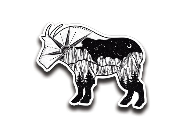 Mountain Goat Sticker - Mountain Mornings - Sticker