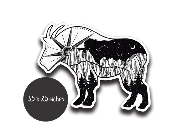 Mountain Goat Sticker - Mountain Mornings - Sticker