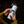 Person holding a water bottle featuring a Mountain Goat Sticker, showcasing a black and white original illustration.