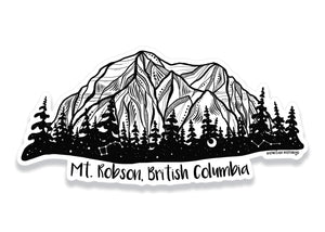 Mt. Robson Sticker - Mountain Mornings - Sticker