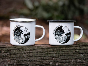 My Happy Place, Camping Mug - Mountain Mornings - Camping Mug