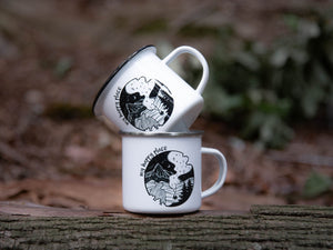 My Happy Place, Camping Mug - Mountain Mornings - Camping Mug