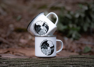 My Happy Place, Camping Mug - Mountain Mornings - Camping Mug