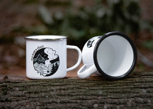 My Happy Place, Camping Mug - Mountain Mornings - Camping Mug