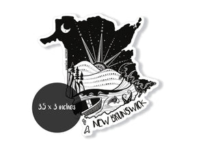 New Brunswick Sticker - Mountain Mornings - Sticker