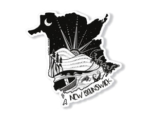 New Brunswick Sticker - Mountain Mornings - Sticker