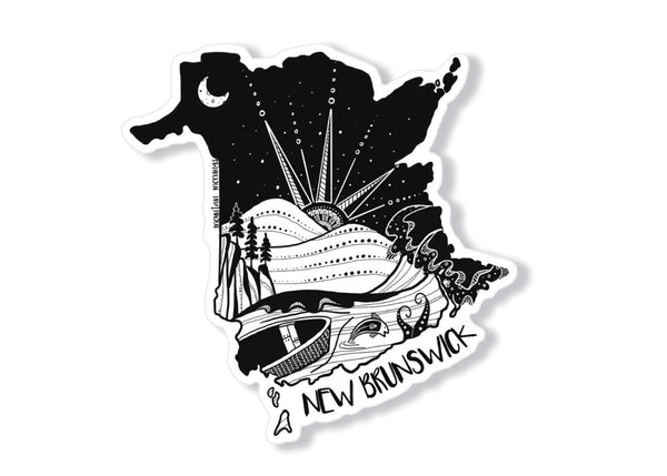 New Brunswick Sticker - Mountain Mornings - Sticker