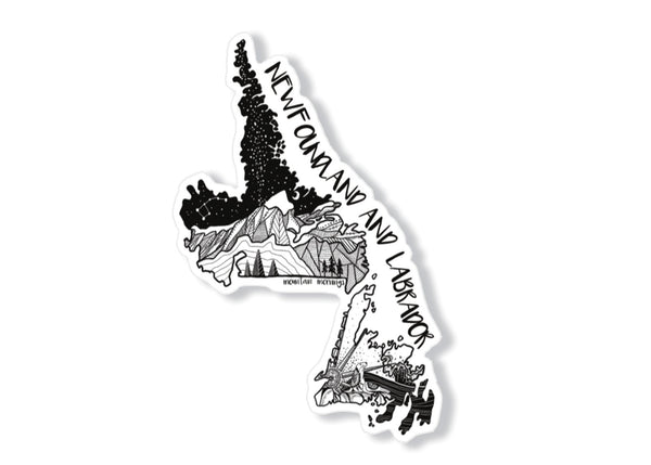 Newfoundland and Labrador Sticker - Mountain Mornings - Sticker