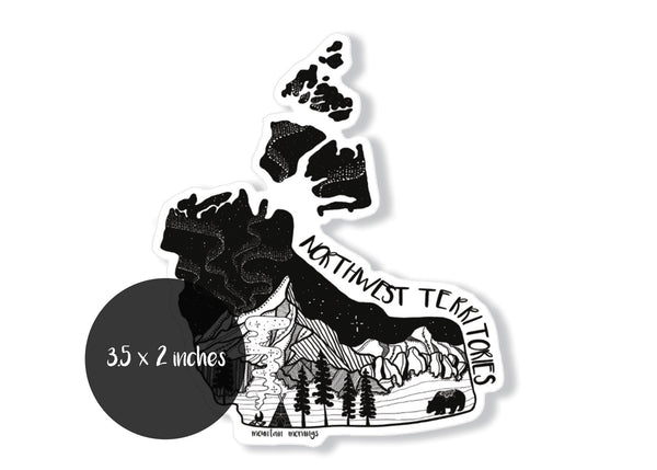 Northwest Territories Sticker - Mountain Mornings - Sticker