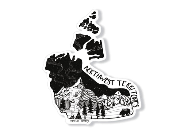 Northwest Territories Sticker - Mountain Mornings - Sticker