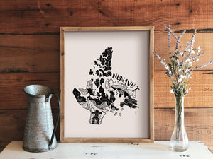 Nunavut Print - Mountain Mornings - Prints
