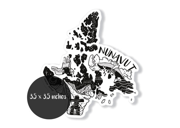 Nunavut Sticker - Mountain Mornings - Sticker