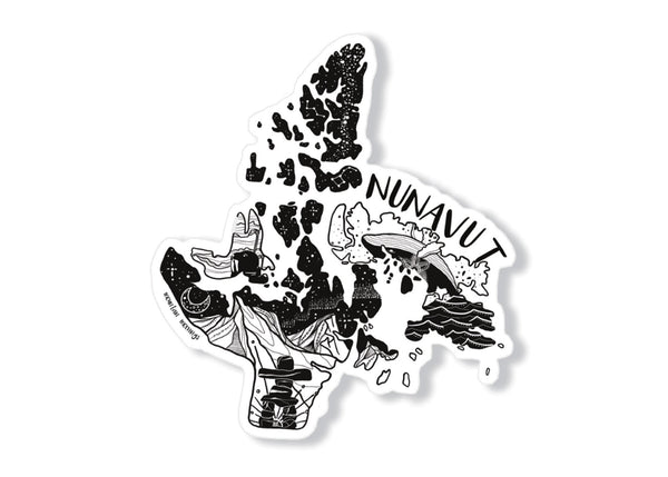 Nunavut Sticker - Mountain Mornings - Sticker