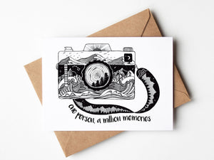 One person, a million memories; Greeting Card - Mountain Mornings - Greeting Card