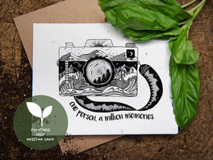 One Person, A Million Memories; Plantable Seed Greeting Card - Mountain Mornings - Plantable Greeting Card