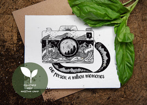 One Person, A Million Memories; Plantable Seed Greeting Card - Mountain Mornings - Plantable Greeting Card