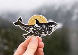 Orca Baby Sticker - Mountain Mornings - Sticker
