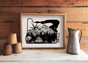 Oregon Print - Mountain Mornings - Prints