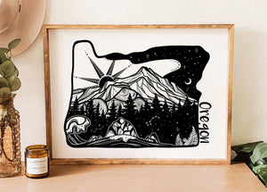 Oregon Print - Mountain Mornings - Prints