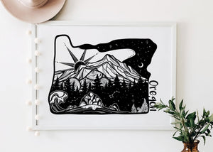 Oregon Print - Mountain Mornings - Prints