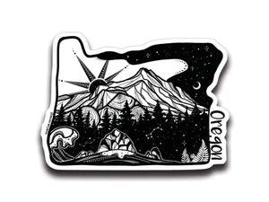 Oregon Sticker - Mountain Mornings - Sticker