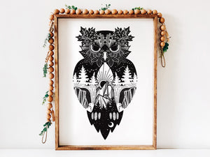 Owl Print - Mountain Mornings - Prints