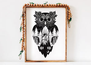 Owl Print - Mountain Mornings - Prints