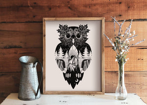 Owl Print - Mountain Mornings - Prints