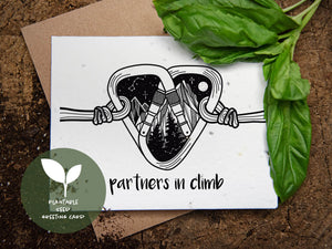 Partners in Climb, Plantable Seed Greeting Card - Mountain Mornings - Plantable Greeting Cards
