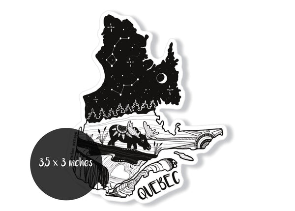 Quebec Sticker - Mountain Mornings - Sticker