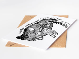 Roam the World but don't Forget Your Home, Greeting Card - Mountain Mornings - Greeting Card