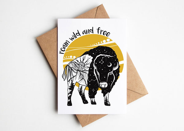 Roam Wild and Free, Greeting Card - Mountain Mornings - Greeting Card
