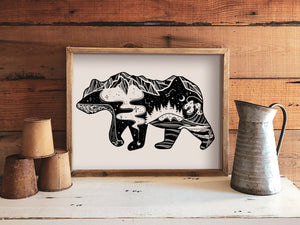 Roaming Bear Print - Mountain Mornings - Prints