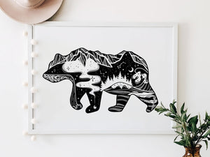 Roaming Bear Print - Mountain Mornings - Prints