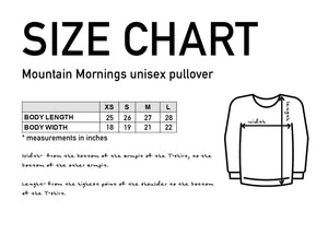 Roaming Bear Unisex Crew, Black - Mountain Mornings - Crew