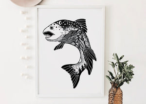 Salmon Print - Mountain Mornings - Prints